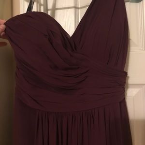 Bill levkoff purple bridesmaid dress